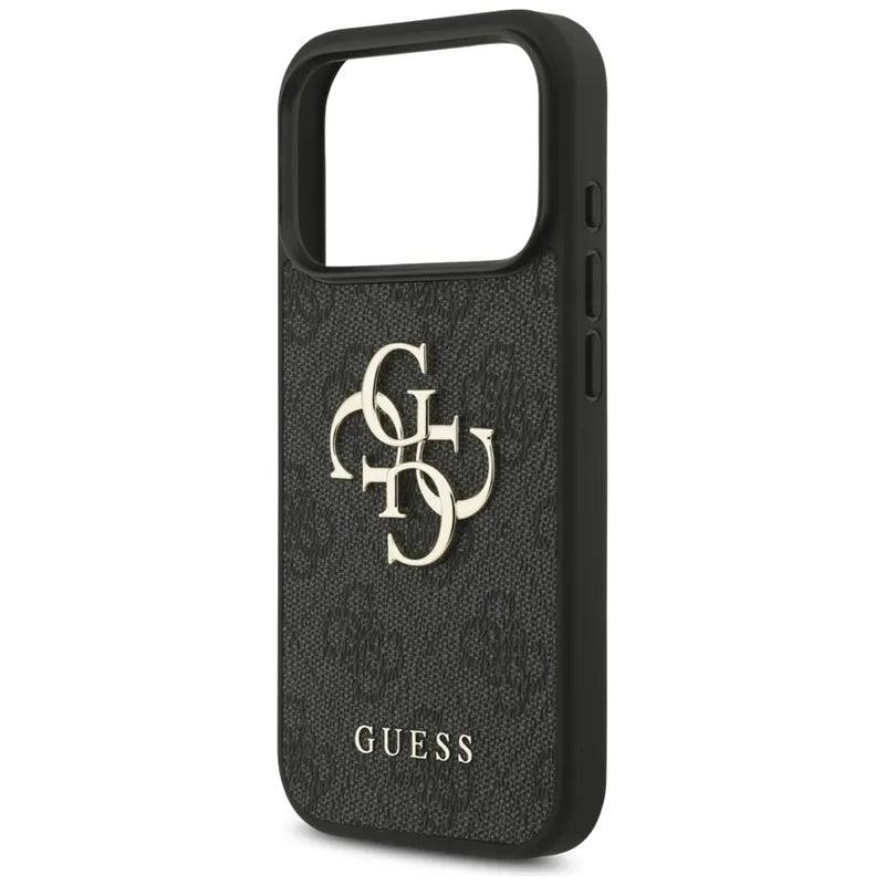Guess 4G Big Logo – dėklas iPhone 17 Pro (juodas)