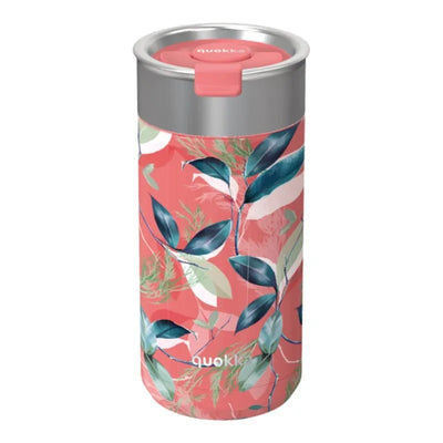 Quokka Boost Coffee Tumbler – nerūdijančio plieno termopuodelis su sieteliu, 400 ml (Exotic Pink)