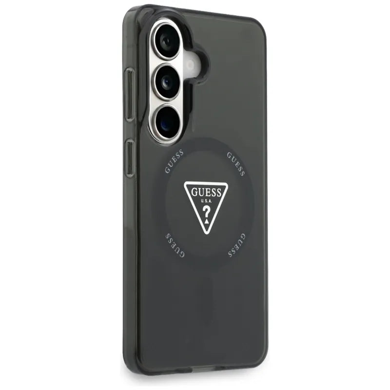 Guess IML Gradient Triangle MagSafe - Samsung Galaxy S26 dėklas (juodas)