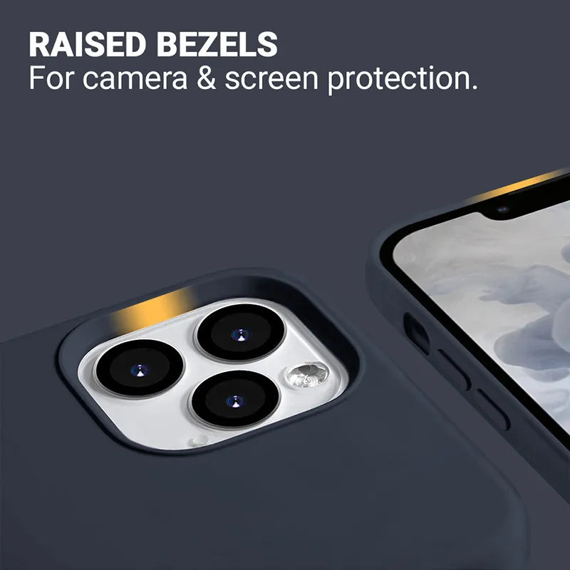 Crong Color Cover Magnetic – iPhone 13 Pro Max MagSafe dėklas (tamsiai mėlynas)