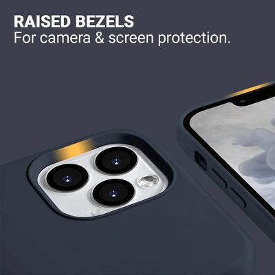 Crong Color Cover Magnetic – iPhone 13 Pro Max MagSafe dėklas (tamsiai mėlynas)