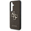 „Guess Grained Big 4G Logo Small Classic Logo“ – dėklas „Samsung Galaxy S25+“ (rudas)