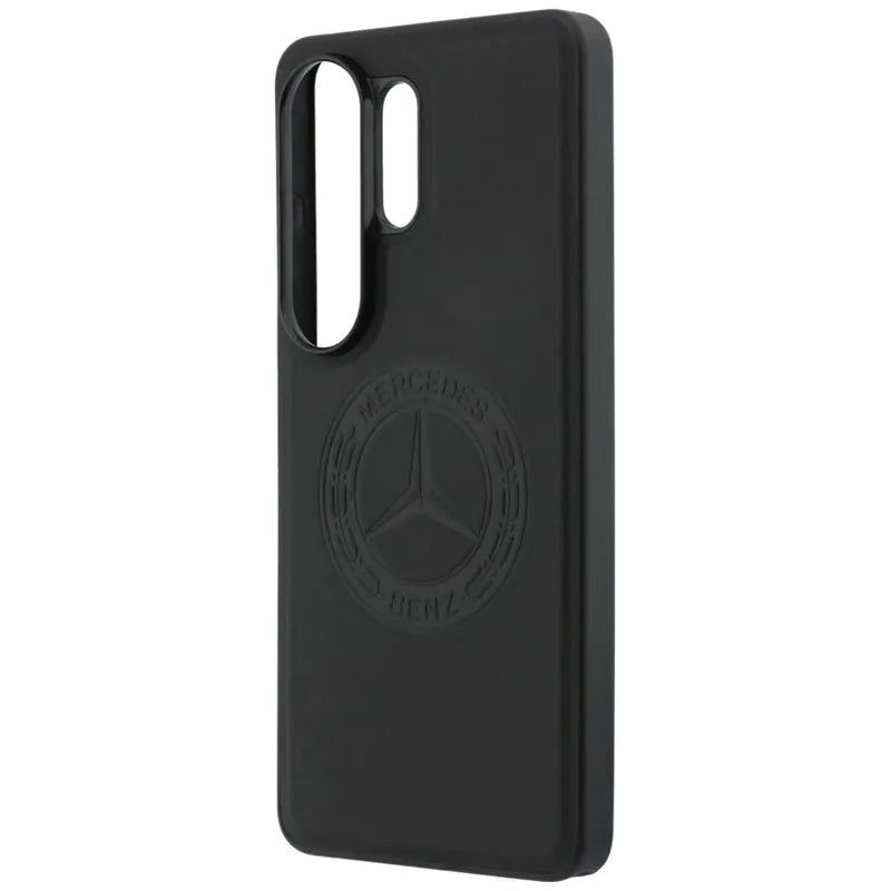 Mercedes Vintage Logo MagSafe – Samsung Galaxy S26 Ultra dėklas (juodas)