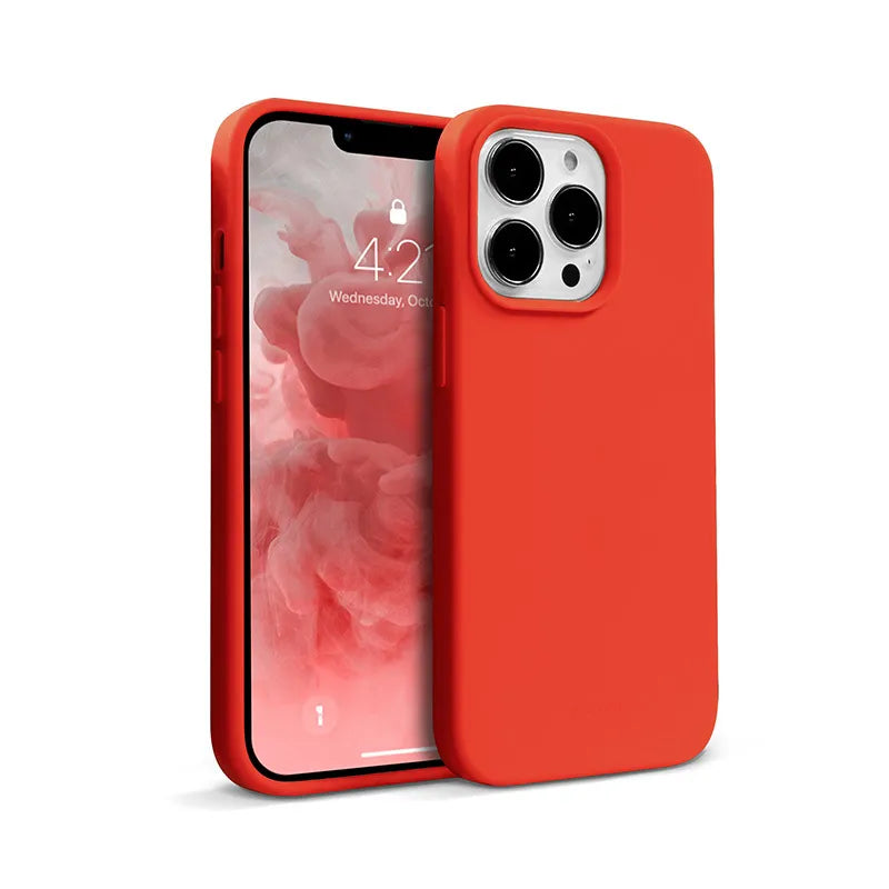 Crong Color Cover – dėklas iPhone 13 Pro Max (raudonas)