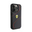 Ferrari Twist Metal Logo – dėklas, skirtas iPhone 15 Pro (juodas)