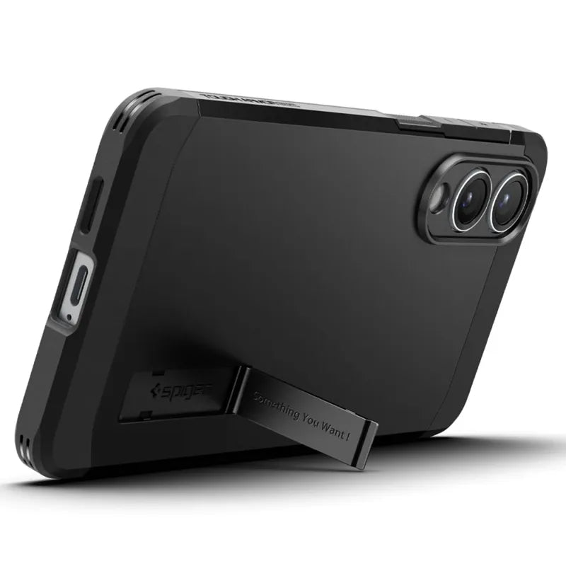 Spigen Tough Armor MagSafe – dėklas Samsung Galaxy S25 Edge (juodas)