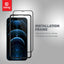 Crong Anti-Bacterial 3D Armor Glass – 9H grūdintas stiklas visam iPhone 12 Mini ekranui + montavimo rėmelis