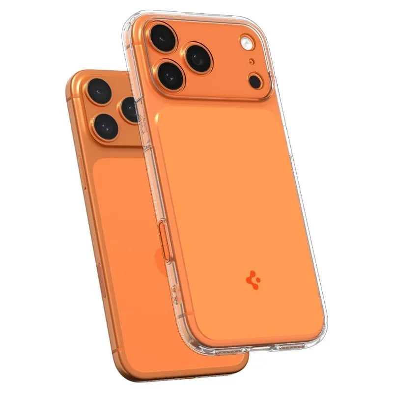 Spigen Ultra Hybrid T Mag MagSafe – dėklas iPhone 17 Pro (blizgus oranžinis)