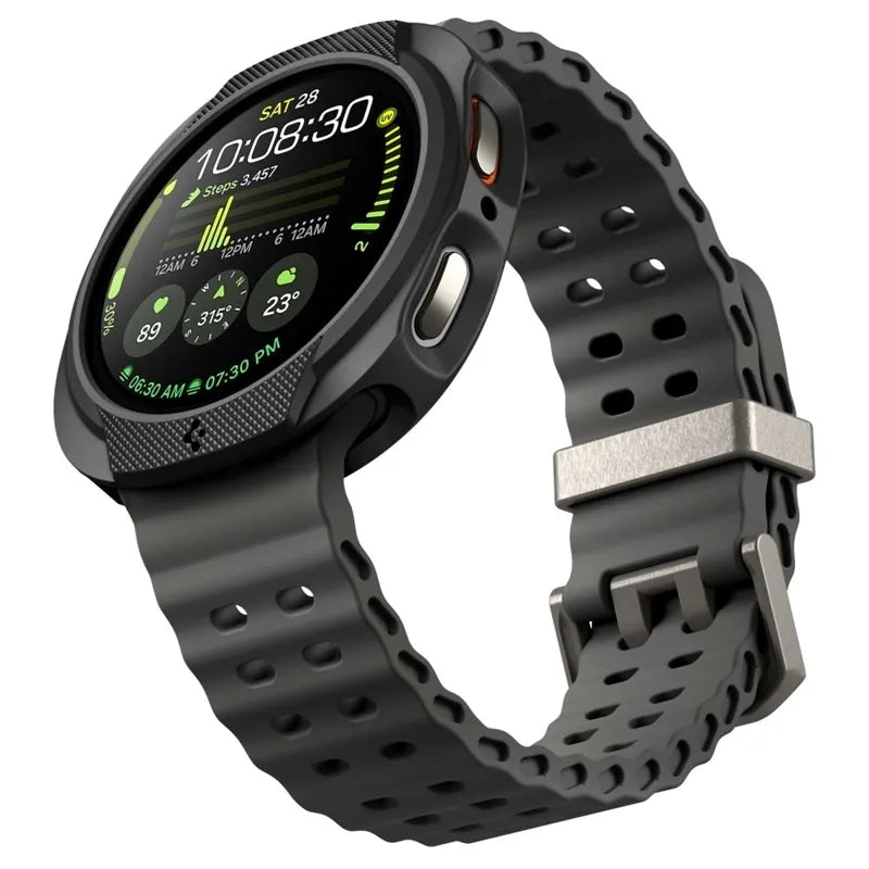Spigen Liquid Air – dėklas Samsung Galaxy Watch 8 40 mm (matinė juoda spalva)