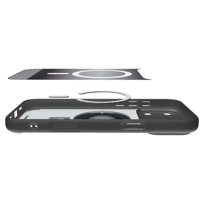 Spigen Ultra Hybrid Mag MagSafe – dėklas, skirtas iPhone 18 Pro Max / 17 Pro Max (klasikinė juoda spalva)
