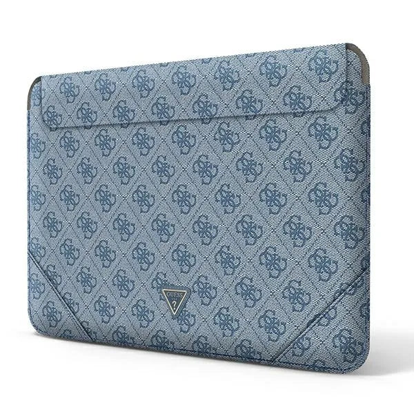 Guess 4G Uptown Triangle Logo dėklas – nešiojamojo kompiuterio krepšys 13" / 14" (mėlynas)