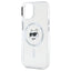 Karl Lagerfeld IML Metal Choupette Head MagSafe – dėklas iPhone 15 (baltas)