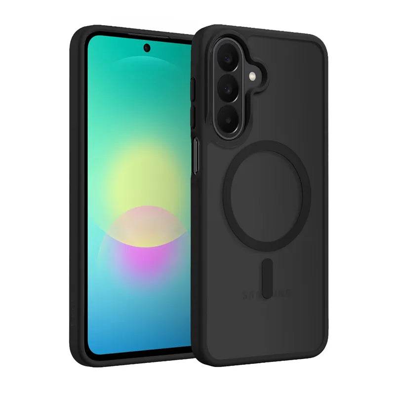 Crong Hybrid Matte Magnetic – MagSafe dėklas Samsung Galaxy A27 5G (juodas)