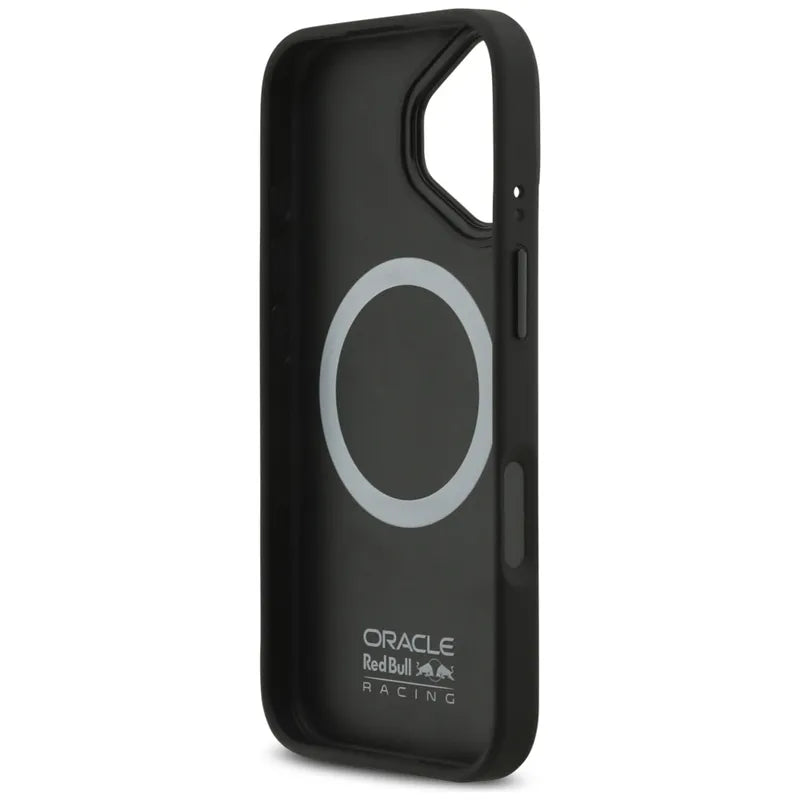 Red Bull Meshed Red Ring & Metal Buttons MagSafe – dėklas iPhone 17 (tamsiai mėlynas)