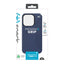 Speck Presidio2 Grip – dėklas iPhone 15 Pro (Coastal Blue / Dust Gray / White)