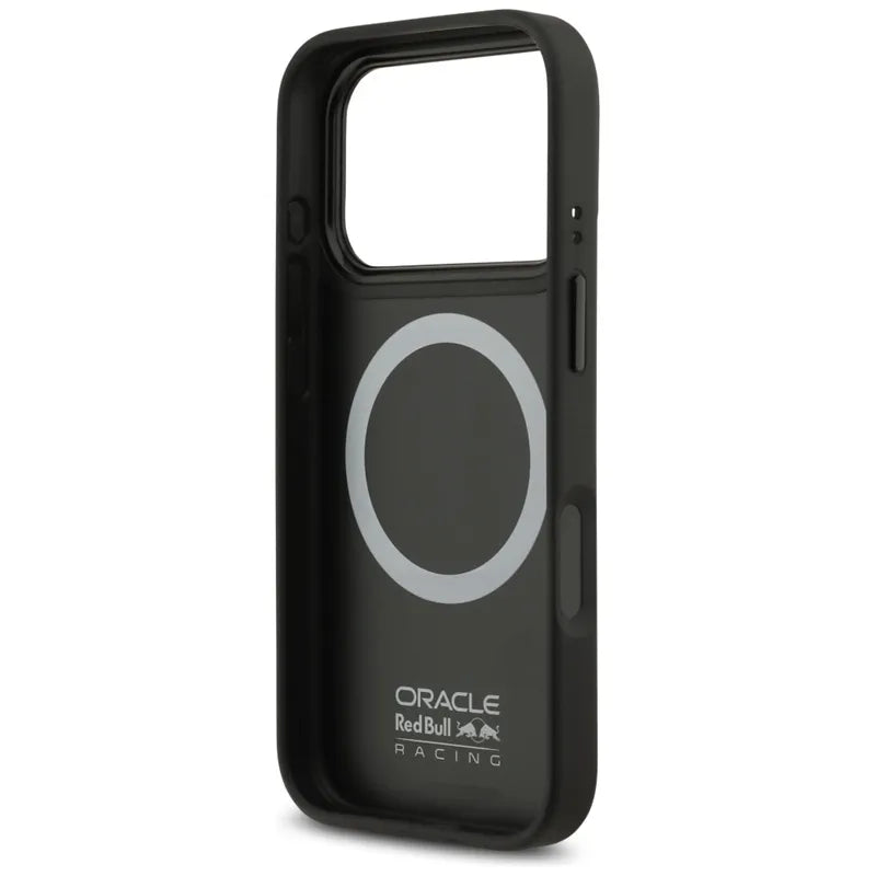 Red Bull Meshed Blue Ring & Metal Buttons MagSafe – iPhone 17 Pro dėklas (tamsiai mėlynas)