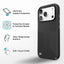 Speck Presidio2 Grip MagSafe – dėklas, skirtas iPhone 18 Pro / 17 Pro (juodas)