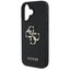 Guess Grained Big 4G Logo Small Classic Logo – dėklas iPhone 16 (juodas)