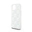 DKNY Liquid Glitter Multilogo – dėklas iPhone 15 / 14 / 13 (baltas)