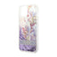 Guess Liquid Glitter Flower – dėklas iPhone 14 Plus (violetinis)