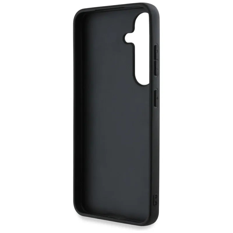 „Guess Grained Big 4G Logo Small Classic Logo“ – dėklas „Samsung Galaxy S25+“ (rudas)
