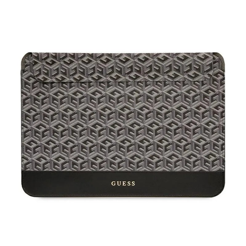 Guess GCube Stripes nešiojamojo kompiuterio dėklas - 16 colių kompiuterio krepšys (juodas)