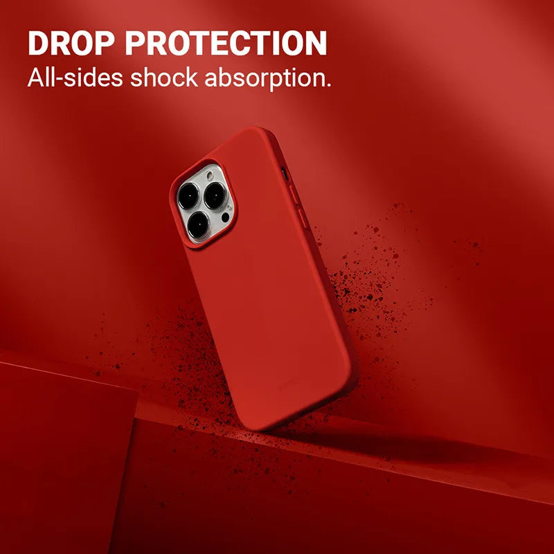 Crong Color Cover – dėklas iPhone 13 Pro Max (raudonas)