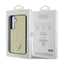 Guess Rhinestone Triangle – dėklas Samsung Galaxy S24+ (auksinis)