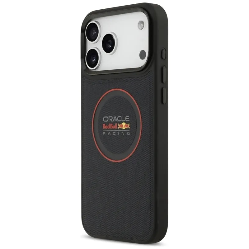 Red Bull Meshed Red Ring & Metal Buttons MagSafe – dėklas iPhone 17 Pro Max (tamsiai mėlynas)