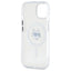 Karl Lagerfeld IML Metal Choupette Head MagSafe – dėklas iPhone 15 (baltas)