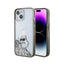 Karl Lagerfeld Liquid Glitter Choupette – dėklas iPhone 15 telefonui (skaidrus)