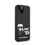 Karl Lagerfeld Liquid Silicone Karl & Choupette MagSafe – dėklas skirtas iPhone 14 Plus (juodas)