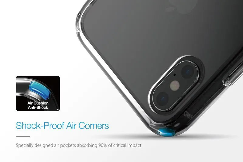 Just Mobile Tenc Air dėklas, skirtas iPhone Xs Max (Crystal Black)