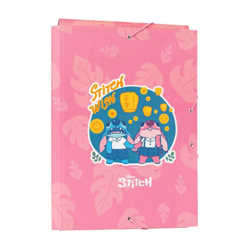 Disney Stitch – aplankas / segtuvas su elastine juosta A4 (24 x 34 cm)