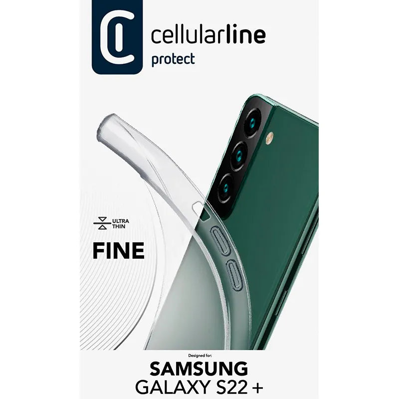 Cellularline Fine – dėklas Samsung Galaxy S22+ (skaidrus)
