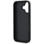 Guess Grained Big 4G Logo Small Classic Logo – dėklas iPhone 16 (juodas)