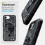 Spigen Ultra Hybrid Mag MagSafe – dėklas, skirtas iPhone 17e / 16e (Zero One Black)