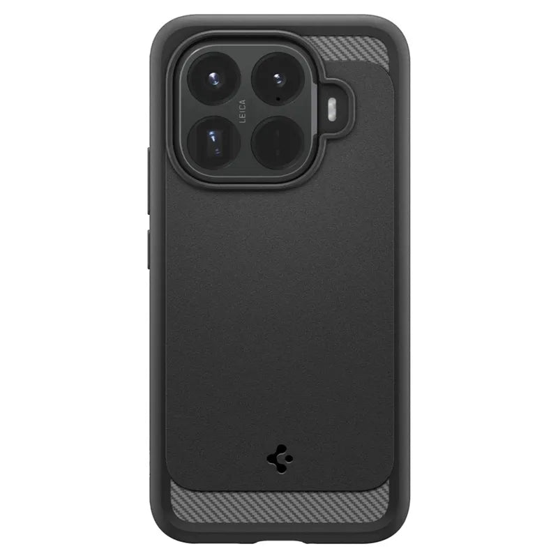 Spigen Rugged Armor – Dėklas Xiaomi 15T Pro (matinė juoda)
