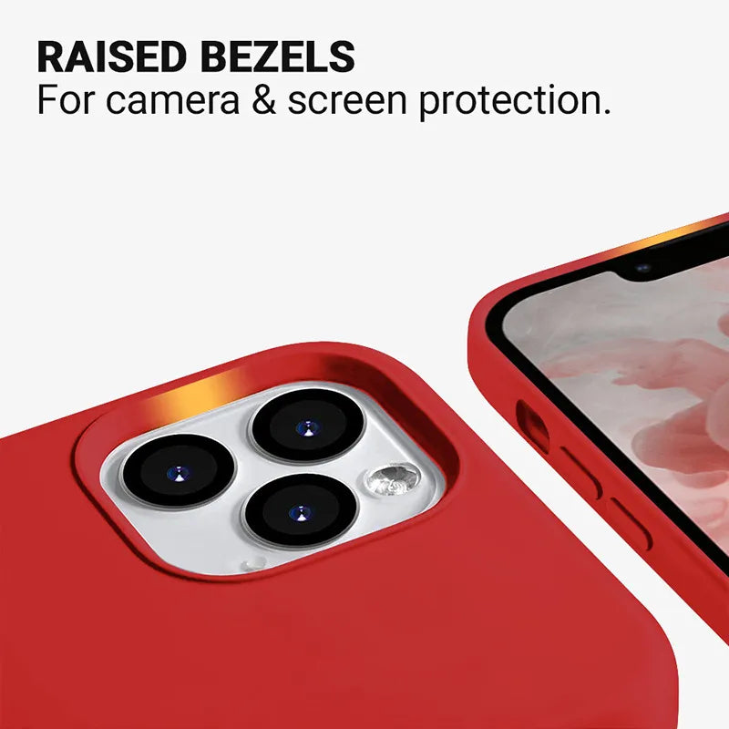 Crong Color Cover – dėklas iPhone 13 Pro Max (raudonas)
