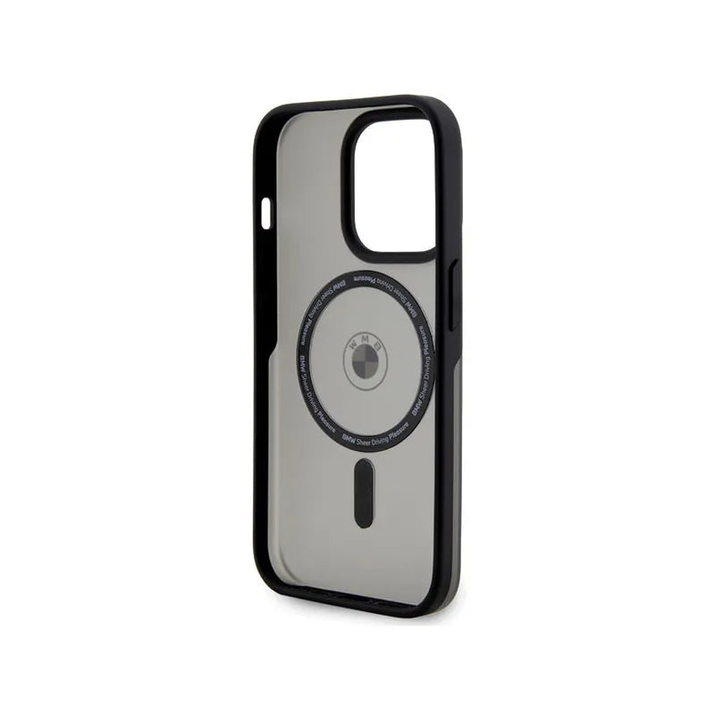 BMW Signature MagSafe – dėklas iPhone 14 Pro (juodas)