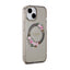 Guess IML Flowers Wreath MagSafe – dėklas iPhone 15 (juodas)