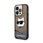 Karl Lagerfeld Liquid Glitter NFT Choupette Head – dėklas iPhone 14 Pro Max (juodas)