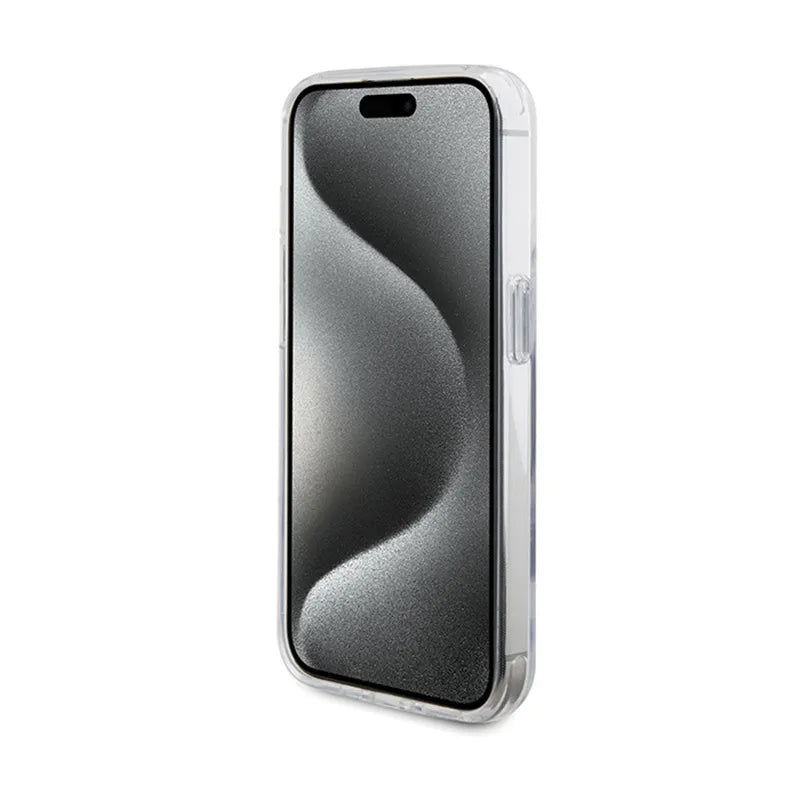 BMW Ring Stand M Collection MagSafe dėklas, skirtas iPhone 15 Pro (skaidrus)