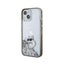 Karl Lagerfeld Liquid Glitter Choupette – dėklas iPhone 15 telefonui (skaidrus)