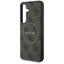 „Guess Leather 4G Colored Ring Classic Logo MagSafe“ – dėklas Samsung Galaxy S25 (ruda)