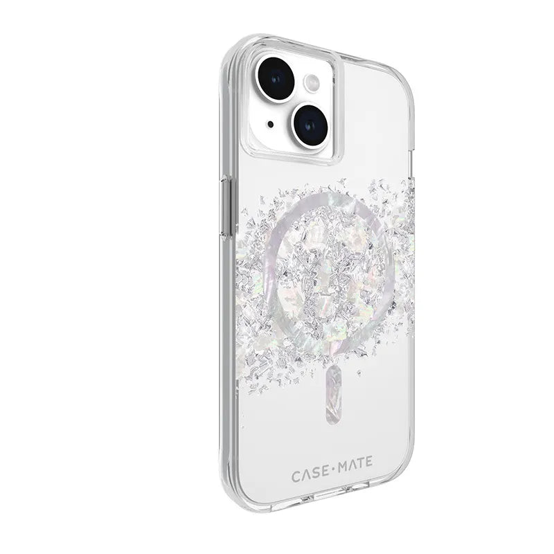 Case-Mate Karat MagSafe - dėklas iPhone 15 / iPhone 14 / iPhone 13, papuoštas perlamutru (A Touch of Pearl)