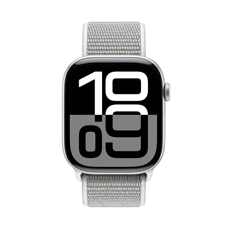 Crong Nylon – sportinė apyrankė, skirta Apple Watch 38/40/41/42 mm (pilka)