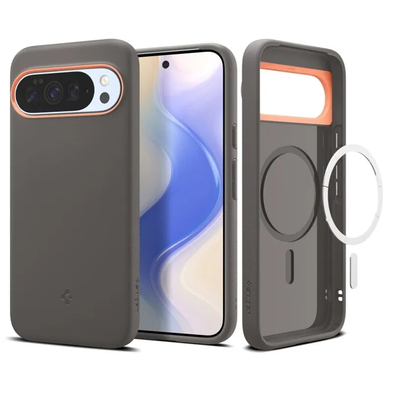 Spigen Nano Pop Mag MagSafe – dėklas Google Pixel 10 Pro XL (Papaya Gray)