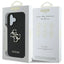 Guess Grained Big 4G Logo Small Classic Logo – dėklas iPhone 16 (juodas)