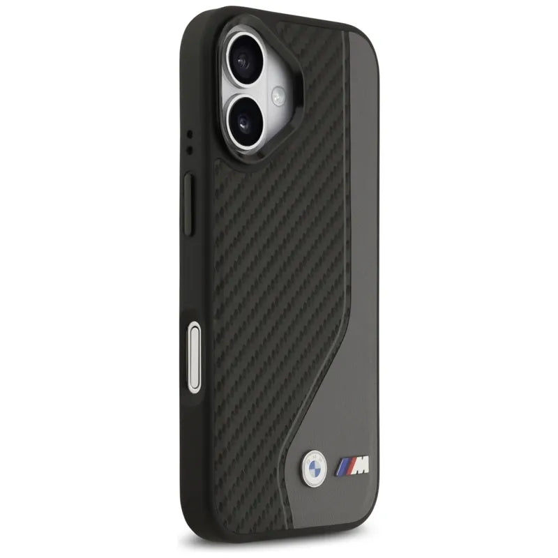 BMW M Carbon Logo MagSafe – Dėklas iPhone 17 (antracito)